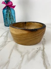 Load image into Gallery viewer, Burned Rim Oak Wooden Bowl