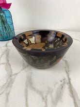 Load image into Gallery viewer, Pearlescent Resin and wood bowl
