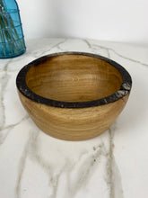 Load image into Gallery viewer, Burned Rim Oak Wooden Bowl