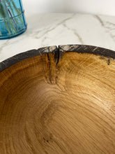 Load image into Gallery viewer, Burned Rim Oak Wooden Bowl