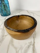 Load image into Gallery viewer, Burned Rim Oak Wooden Bowl