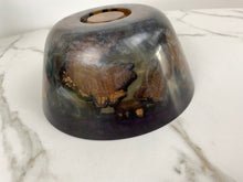 Load image into Gallery viewer, Purple &amp; Pearlescent Resin &amp; Wood Bowl
